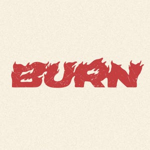 Patrón de camiseta, papel tapiz, impresiones, etc., ilustración de alta calidad, gráfico transparente, PNG, texto de fuego ardiente, arte digital dibujado a mano único