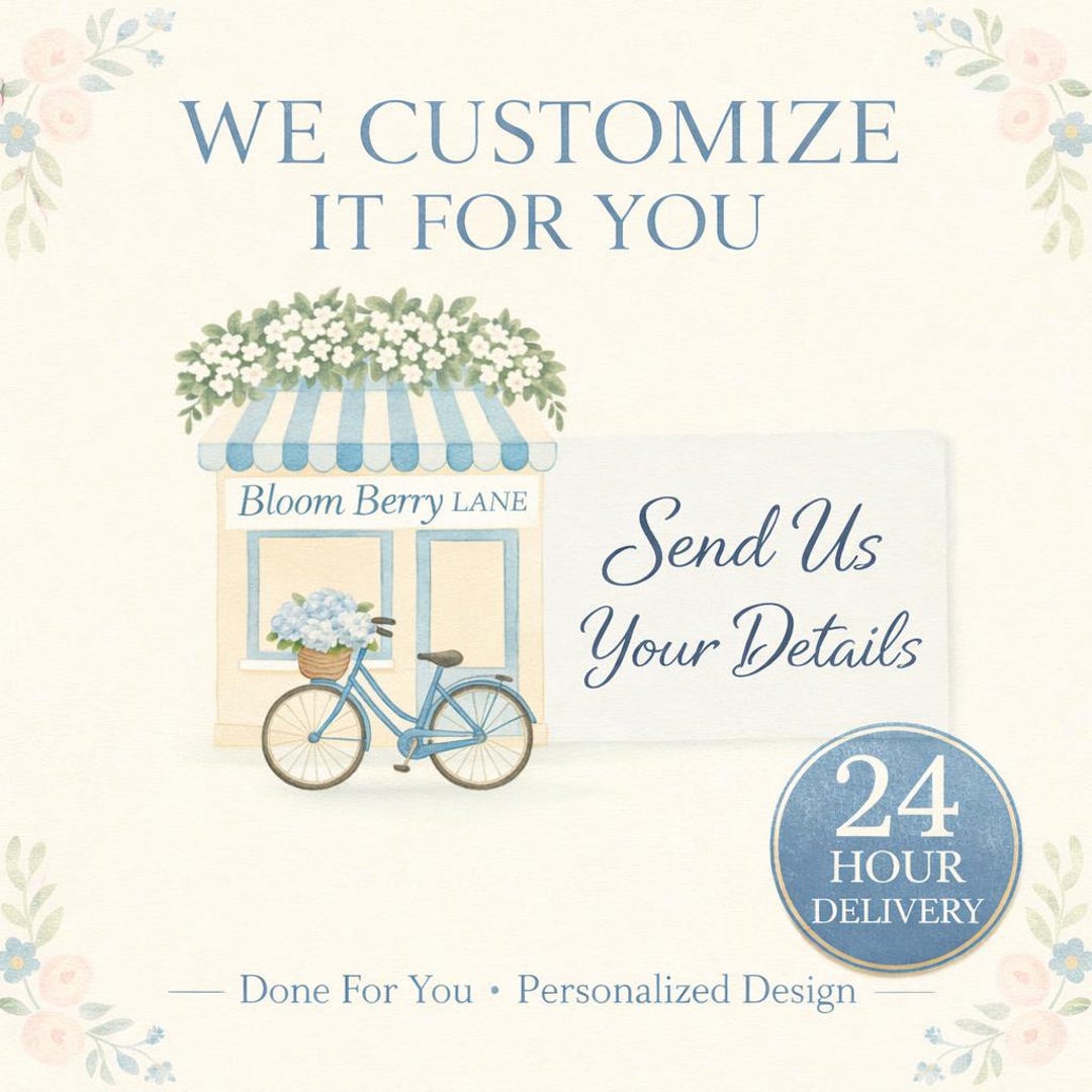 Customization Add-on, Template Editing Service, We Customize Your ...