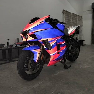 H2SX 2022 KAWASAKI REFLECTIVE full body sticker (90-95% coverage of coverset)