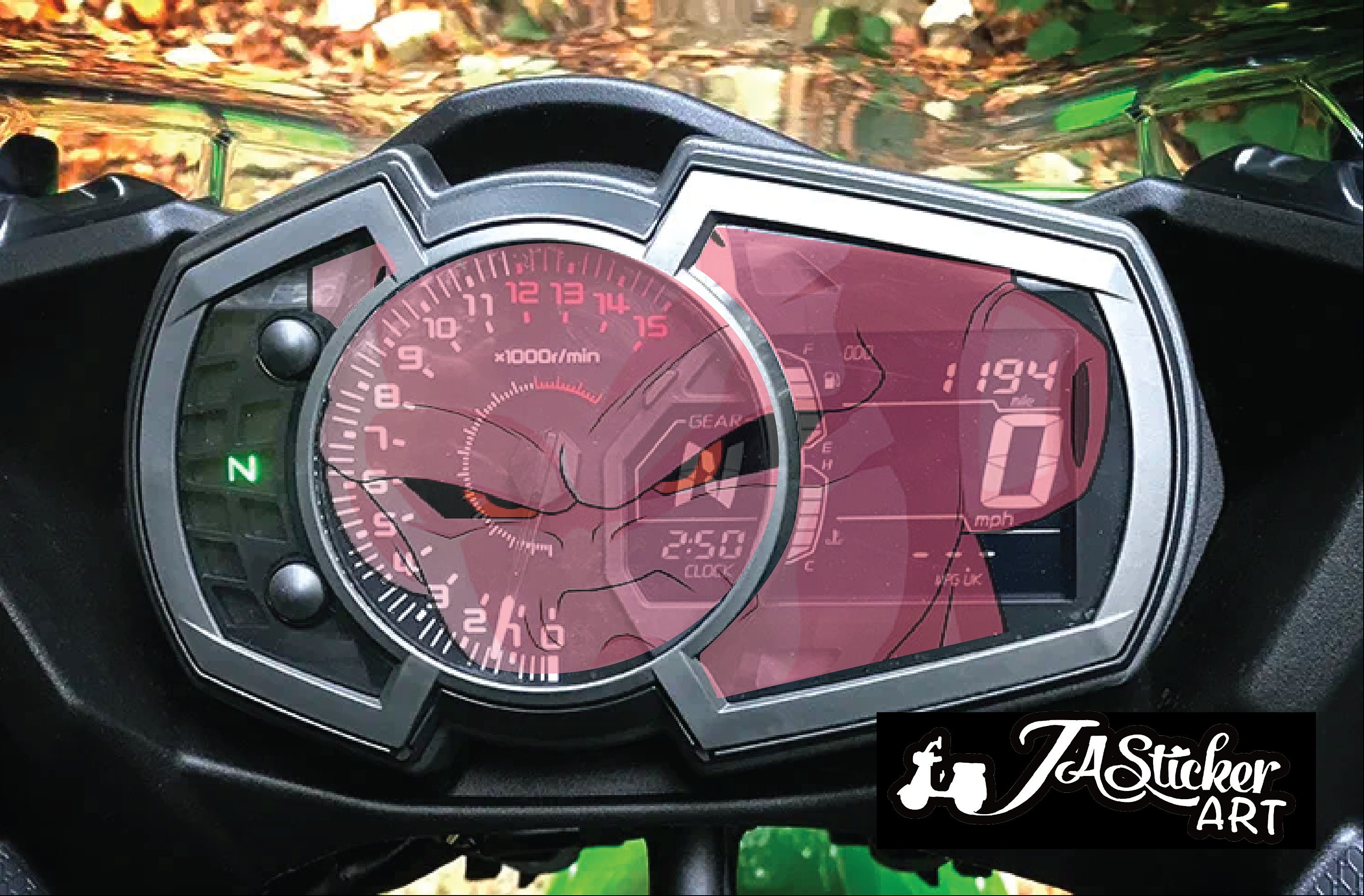 NINJA 400/250 2022 SPEEDOMETER Anime Sticker (make Your Meter Look
