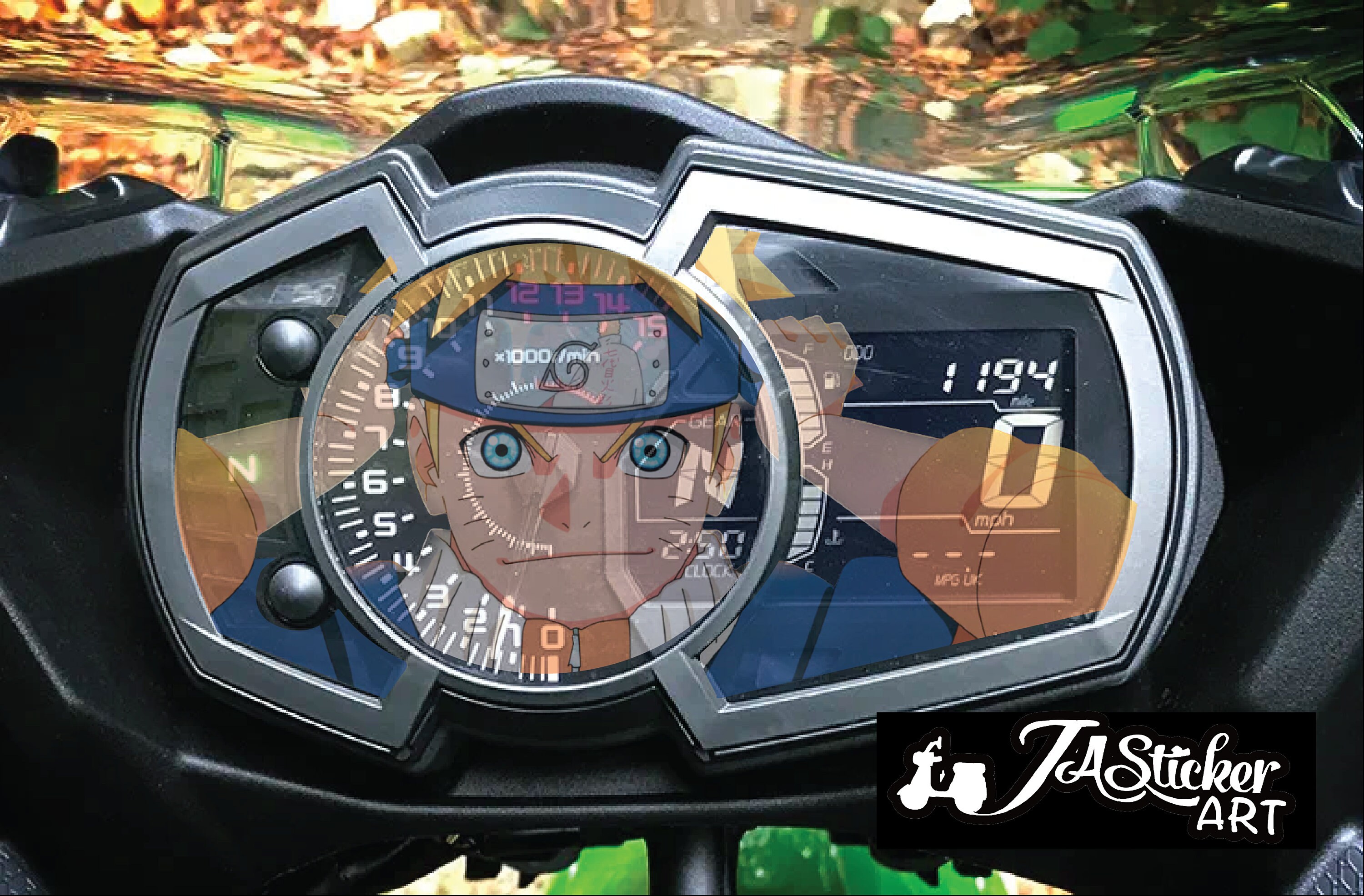 NINJA 400/250 2022 SPEEDOMETER Anime Sticker (make Your Meter Look