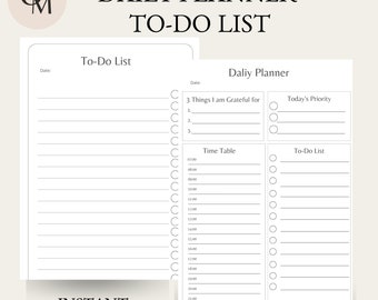 to do list and daily planner printable, productivity planner to do list template big happy planner daily schedule pdf