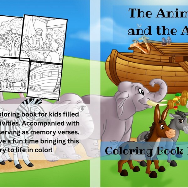 Biblical Coloring Pages Printable - Etsy