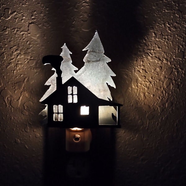 Rustic Cabin night light