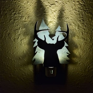 Rustic deer night light