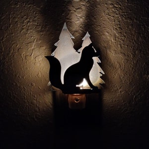 Rustic fox night light