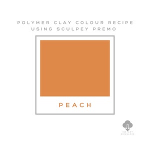 PEACH- Sculpey Premo Polymer Clay Colour Recipe