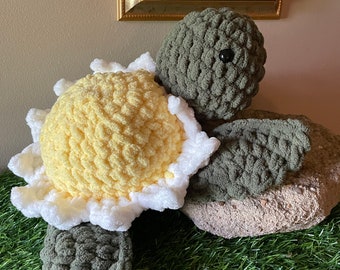 Zeeschildpad |Amigurumi|Kerstmis|Speelgoed| Zachte knuffels | Babycadeau | Knuffels | Mevrouw Daisy Turtle