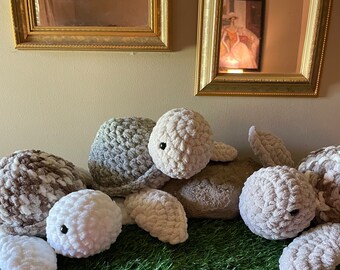 Zeeschildpad |Amigurumi|Kerstmis|Speelgoed| Zachte knuffels | Babycadeau | Knuffels | Mevrouw Daisy Turtle