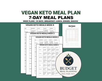 Vegan Keto Meal Plan: 7-Day Recipes, Breakfast, Lunch, Dinner, Snacks