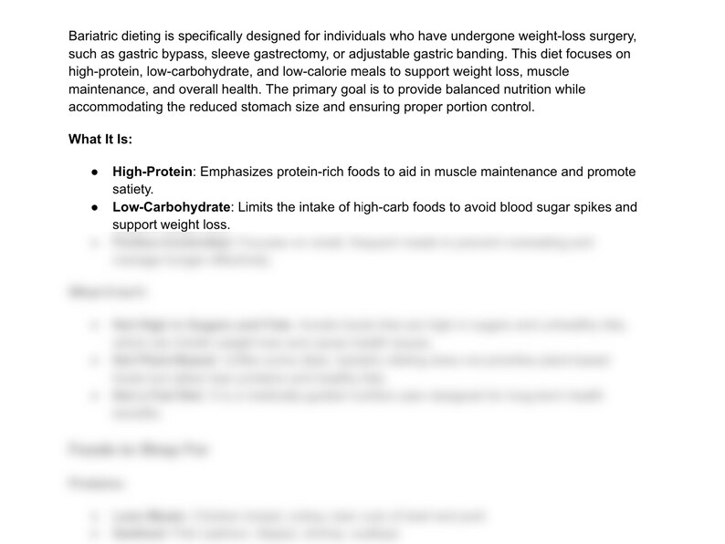 Bariatric Meal Plan Printable PDF - Il 794xN.6581168883 R9v1 