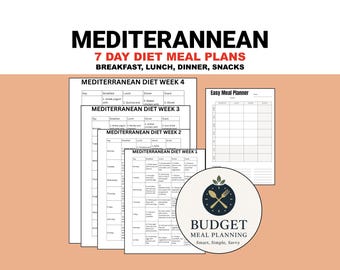 meal plan semaglutide mediterranean diet guidelines Mediterranean Diet Meal Plan, 28 Day Recipes for Weight Loss, Printable  Grocery List, Healthy Eating Guide PDF