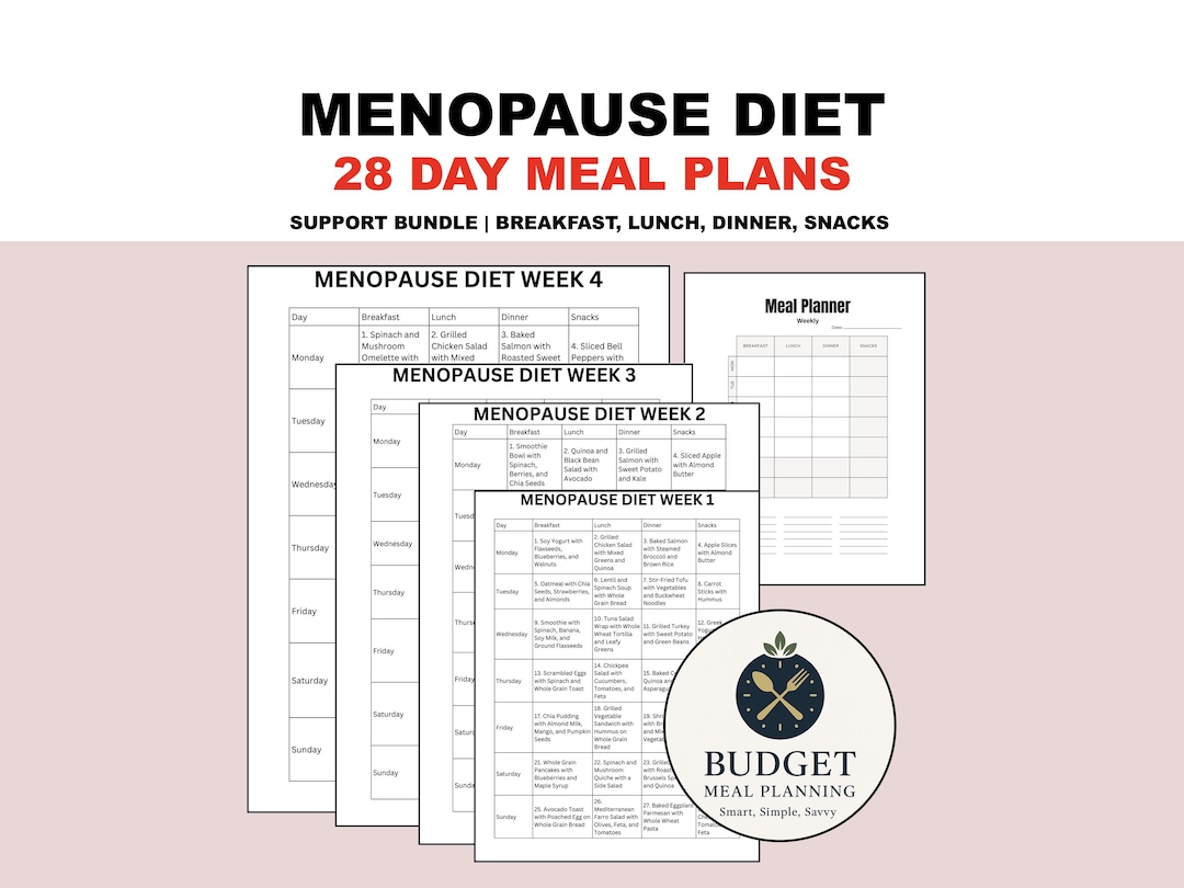 Menopause Diet Plan PDF, 28 Day Menopause Meal Plan + Recipes ...