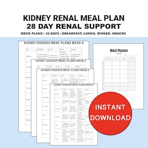 Kidney Healthy Meal Plan | 7 Day Low Sodium Plans with Recipes