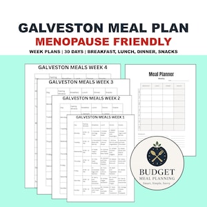 Galveston Diet Meal Plan PDF Bundle: 28-Day Anti-Inflammatory System — Breakfast, Lunch, Dinner, Snacks