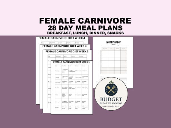 Female Carnivore Diet Meal Plan: 7-Day Recipes for Hormone Balance (PDF Download)