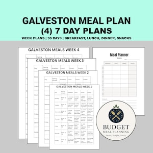 Galveston Diet Meal Plan PDF 30 Days with Recipes for Breakfast, Lunch, Dinner + Snacks | Menopause Food List