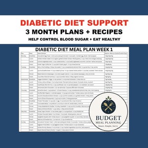 Diabetic Meal Plan PDF | 12 Week Simple Healthy Meal Ideas, Recipes, Diabetes Management