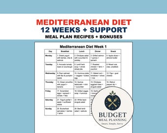 meal plan semaglutide mediterranean diet guidelines Mediterranean Diet Meal Plan, 28 Day Recipes for Weight Loss, Printable  Grocery List, Healthy Eating Guide PDF
