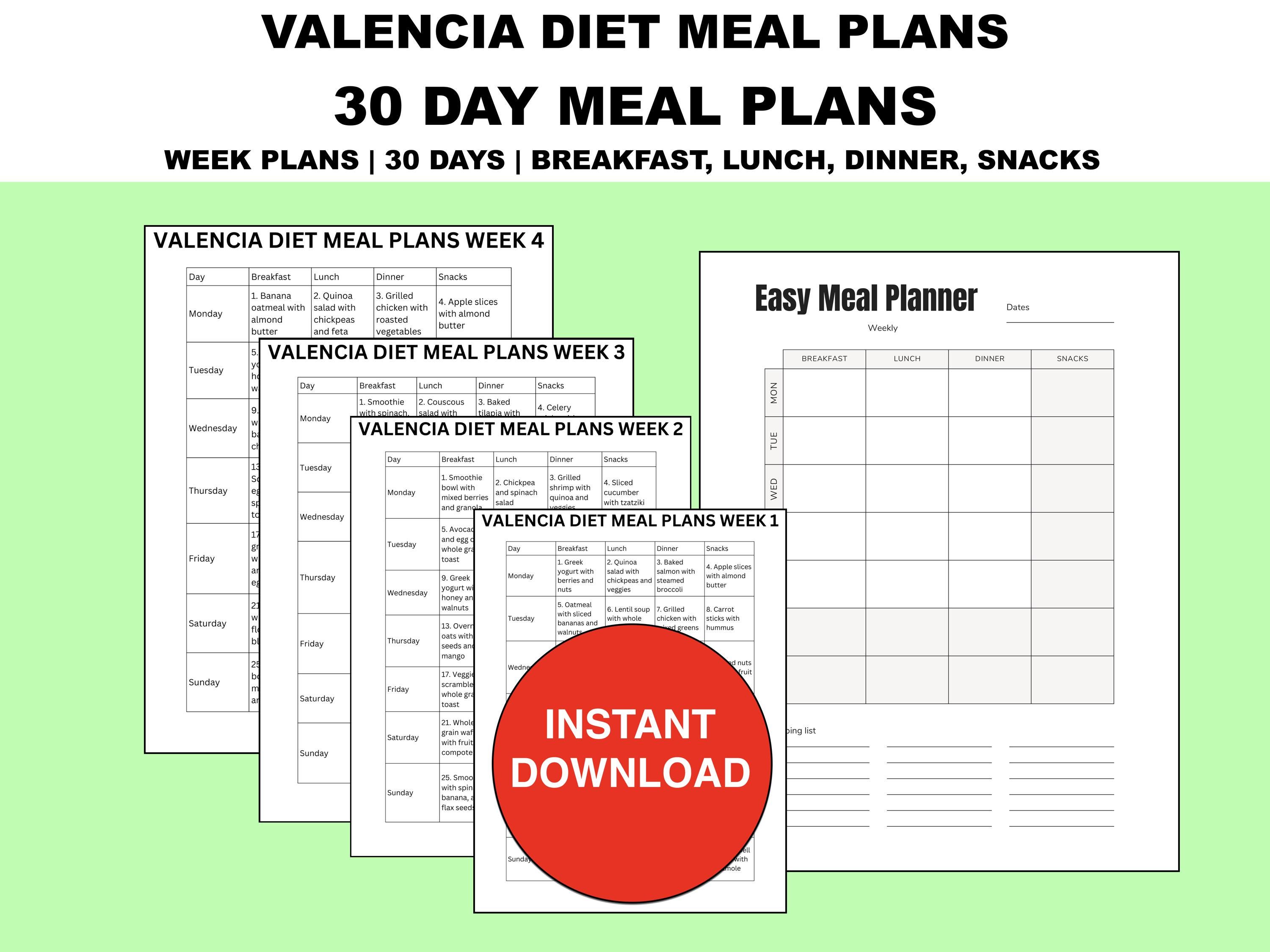 Valencia Diet Meal Plan PDF 30 - Il Fullxfull.6264470147 12xd