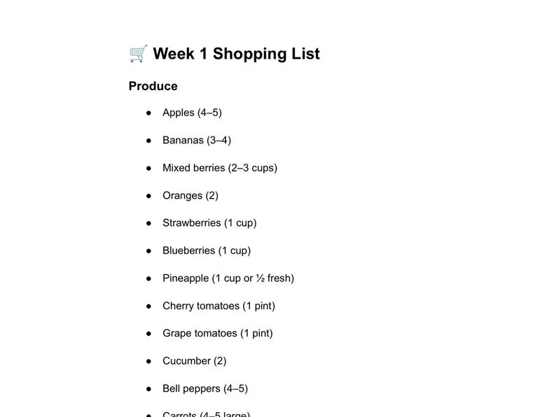 Semaglutide Meal Plan PDF GLP1 Diet Plan Menu | Breakfast, Lunch, Dinner, Snacks + Recipes image 9