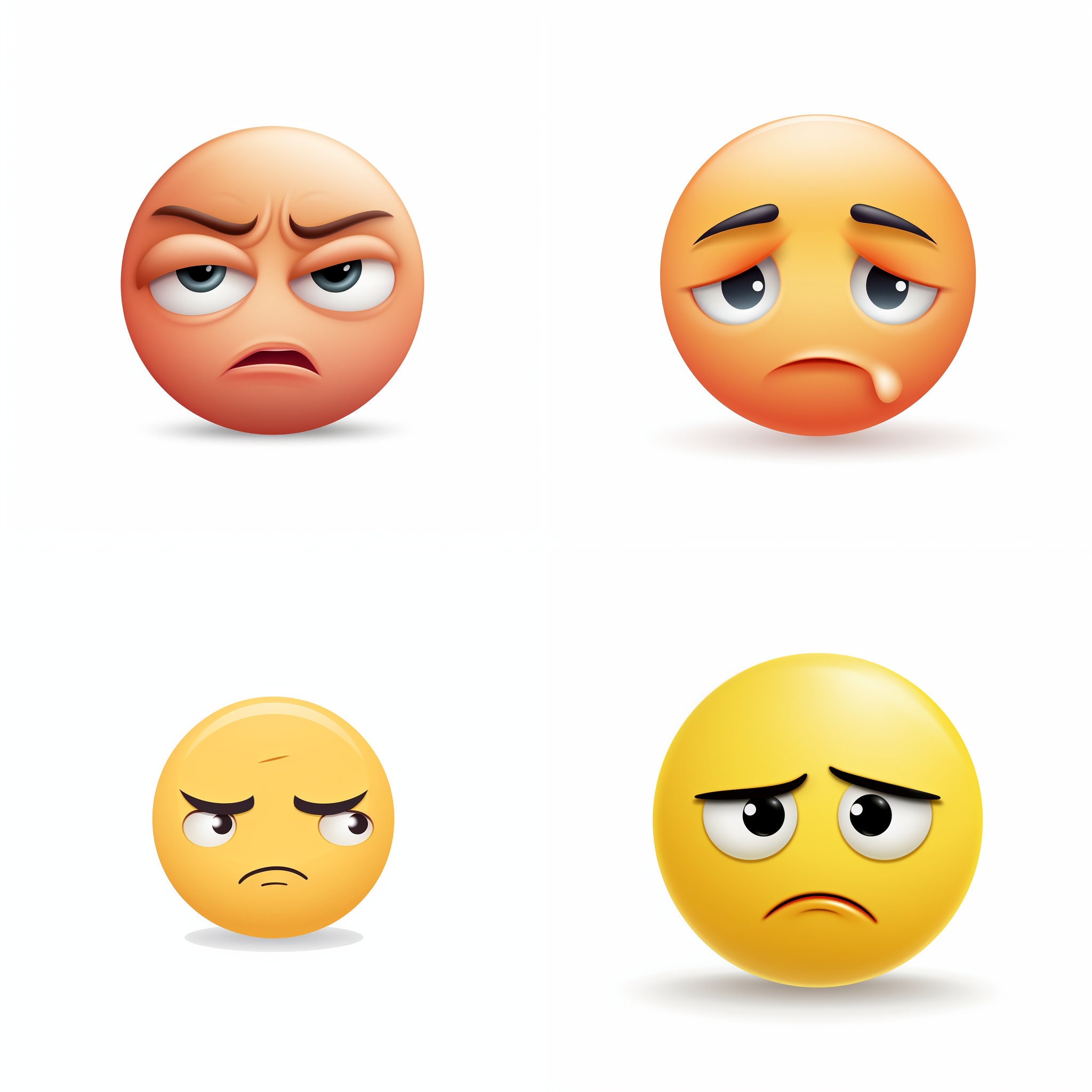 Cursed emoji crying with autotune and more faces