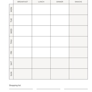 Vertical Diet Meal Plan PDF Printable for IBS, IBD, Food Sensitivity ...