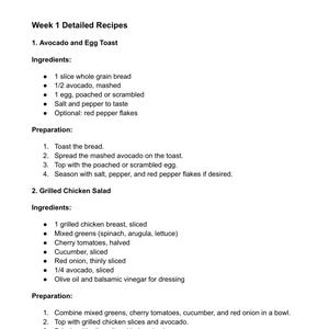 Galveston Diet Meal Plan PDF | 28 Day Menopause Recipes | Breakfast Lunch Dinner Snack Ideas | Menopause Food List image 4