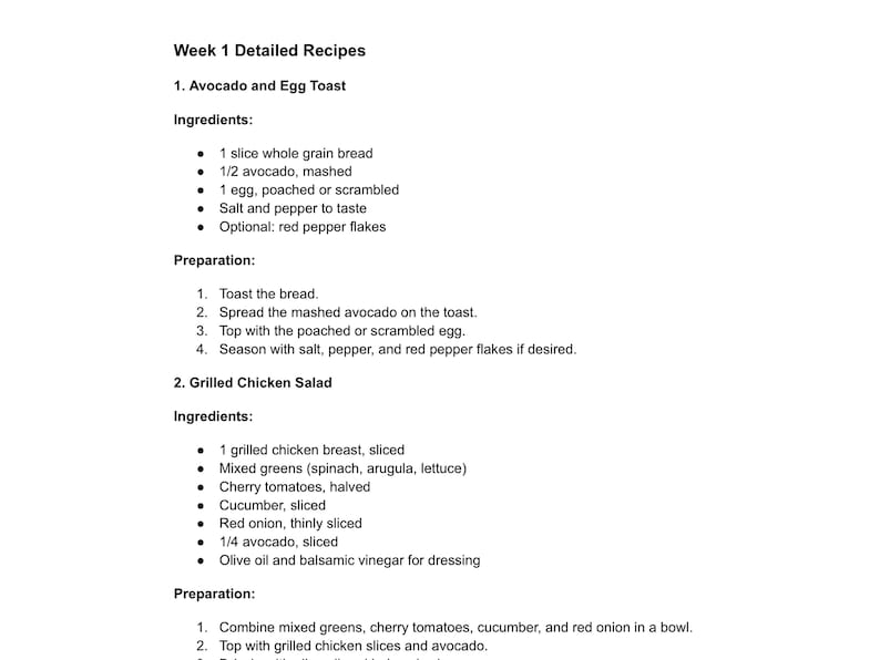 Galveston Diet Meal Plan PDF | 28 Day Menopause Recipes | Breakfast Lunch Dinner Snack Ideas | Menopause Food List image 4