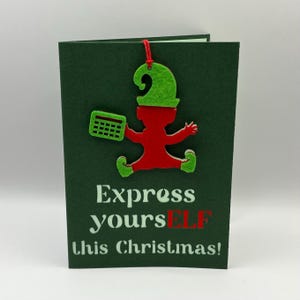 AAC Express yoursELF Christmas greeting cards, with removable decoration, perfect handmade gift for SLP therapist, teacher, AAC user