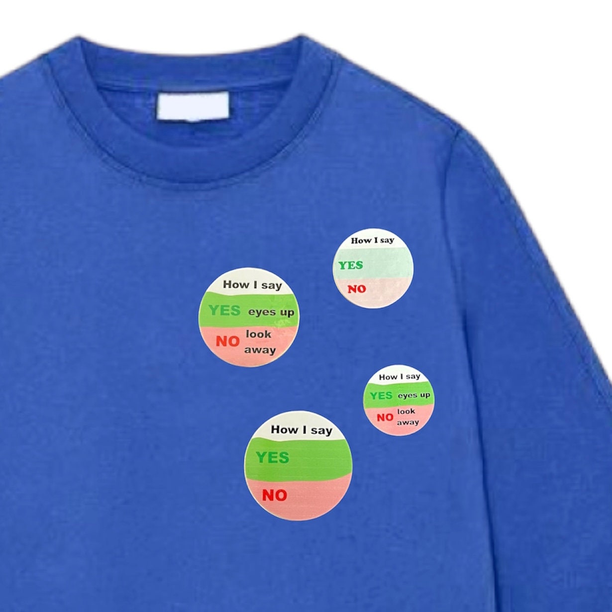 Yes No Communication Badge for AAC User Supports All Communication ...