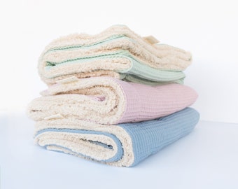 BLUE WHALE PLUSH Baby Blanket Gift Set Warm Teddy Blanket