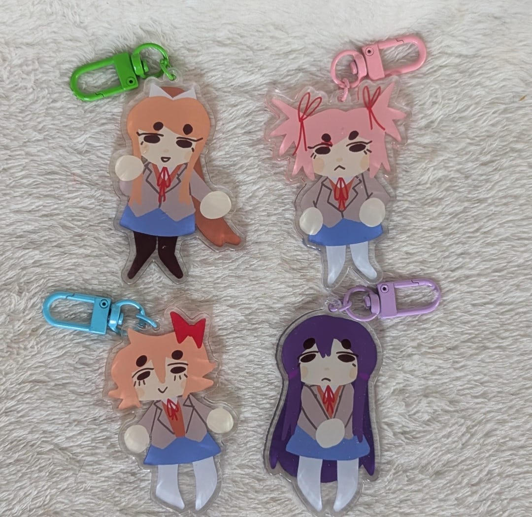 Doki Doki Literature Club Chibi Keychains - Etsy Canada