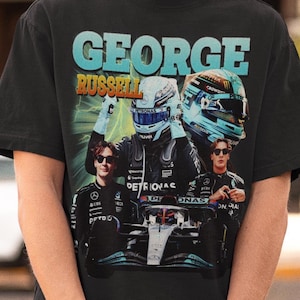 Retro George Russel T-Shirt - George Russel Formel 1 Sweatshirt,George Russel Formel 1 Shirt,Formel 1 Shirt,F1 Shirt,F1 Merch
