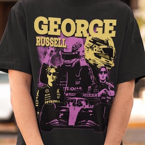 Retro George Russel T-Shirt - George Russel Formel 1 Sweatshirt,George Russel Formel 1 Shirt,Formel 1 Shirt,F1 Shirt,F1 Merch