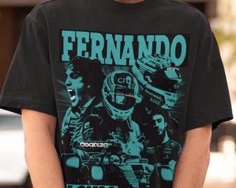 Retro Fernando Alonso T-shirt - Alonso Formula 1 Shirt,alonso