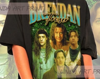 Retro Brendan Fraser Shirt-Breandan Fraser Tshirt,Brendan Fraser T-shirt,Brendan Fraser T shirt,Brendan Fraser Sweatshirt,Brendan Fraser Tee