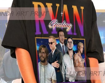 Retro Ryan Gosling-skjorta - Ryan Gosling T-shirt, Ryan Gosling-tröja, Ryan Gosling-tröja, Ryan Gosling-luvtröja, Ryan Gosling-merchandise