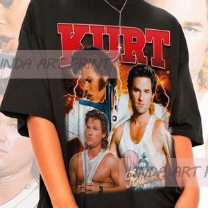 Camisa retrô Kurt Russell – Camiseta Kurt Russell, Camiseta Kurt Russell, Suéter Kurt Russell, Camiseta Kurt Russell, Moletom Kurt Russell