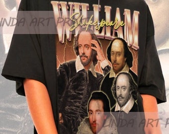 Retro William Shakespeare Shirt -William Shakespeare Crewneck,William Shakespeare T-shirt,William Shakespeare T shirt,Shakespeare Sweatshirt