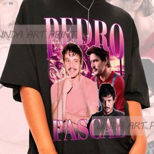 Retro Pedro Pascal Shirt - Pedro Pascal Crewneck,Pedro Pascal Sweatshirt,Pedro Pascal Hoodie,Pedro Pascal T Shirt,Pedro Pascal Sweater