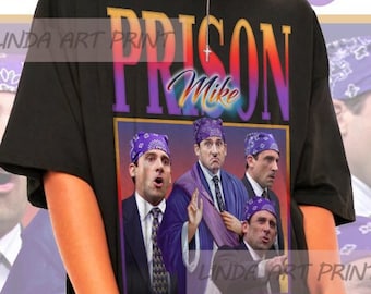 Retro Prison Mike Shirt -The Office Shirt,Michael Scott Shirt,Steve Carell Shirt,Michael Scott Sweatshirt,Michael Scott Gift,The Office Gift