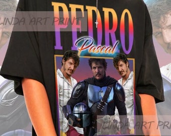 Retro Pedro Pascal Shirt - Pedro Pascal Crewneck,Pedro Pascal Sweatshirt,Pedro Pascal Hoodie,Pedro Pascal T Shirt,Pedro Pascal Sweater