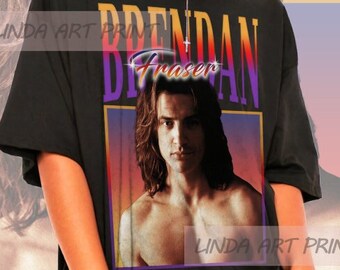 Retro Brendan Fraser Shirt-Breandan Fraser Tshirt,Brendan Fraser T-shirt,Brendan Fraser T shirt,Brendan Fraser Sweatshirt,Brendan Fraser Tee