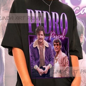 Retro Pedro Pascal Shirt - Pedro Pascal Crewneck,Pedro Pascal Sweatshirt,Pedro Pascal Hoodie,Pedro Pascal T Shirt,Pedro Pascal Sweater