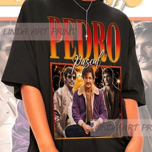 Retro Pedro Pascal Shirt - Pedro Pascal Crewneck,Pedro Pascal Sweatshirt,Pedro Pascal Hoodie,Pedro Pascal T Shirt,Pedro Pascal Sweater