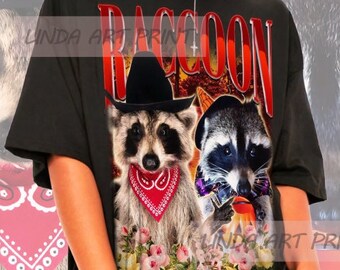 Retro Raccoon Shirt -Raccoon Sweatshirt,Raccoon Sweater,Raccoon Lover Tee,Funny Raccoon Shirt,Racoon Meme Shirt,Meme T shirt,Meme Tee