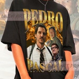 Retro Pedro Pascal Shirt - Pedro Pascal Crewneck,Pedro Pascal Sweatshirt,Pedro Pascal Hoodie,Pedro Pascal T Shirt,Pedro Pascal Sweater