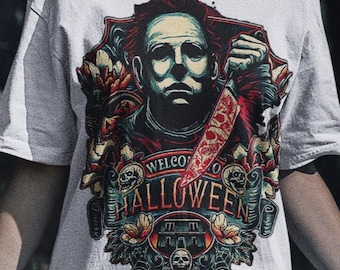 Retro Michael Myers Halloween Shirt - Horror Movie Shirt,Michael Myers Sweatshirt,Retro Horror Shirt,80s Horror Shirt,Retro Halloween Shirt