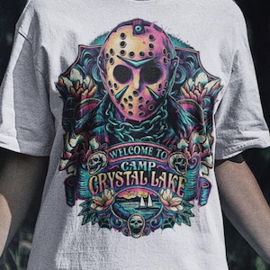 Retro Jason Voorhees Shirt -Retro Horror Movie Shirt,Friday The 13th Shirt,Halloween Horror Shirt,Crystal Lake Shirt,80s Movie Shirt